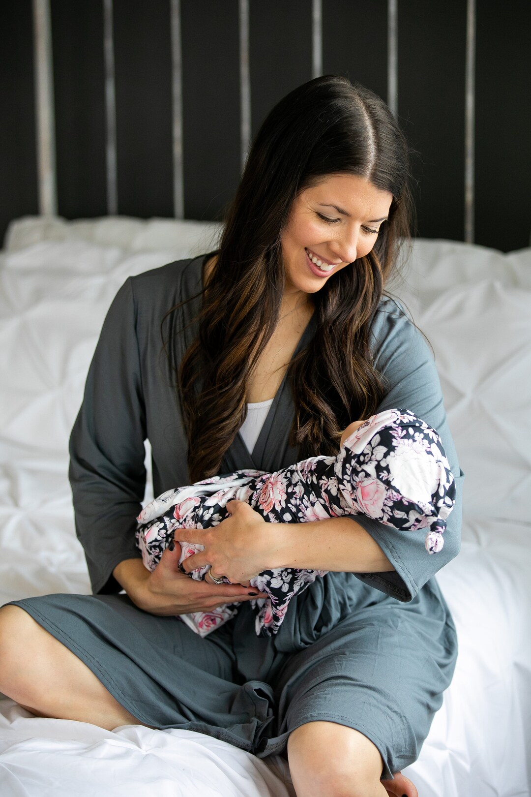 Matching Robe and Swaddle Set,hospital Set,hospital Robe,maternity Robe