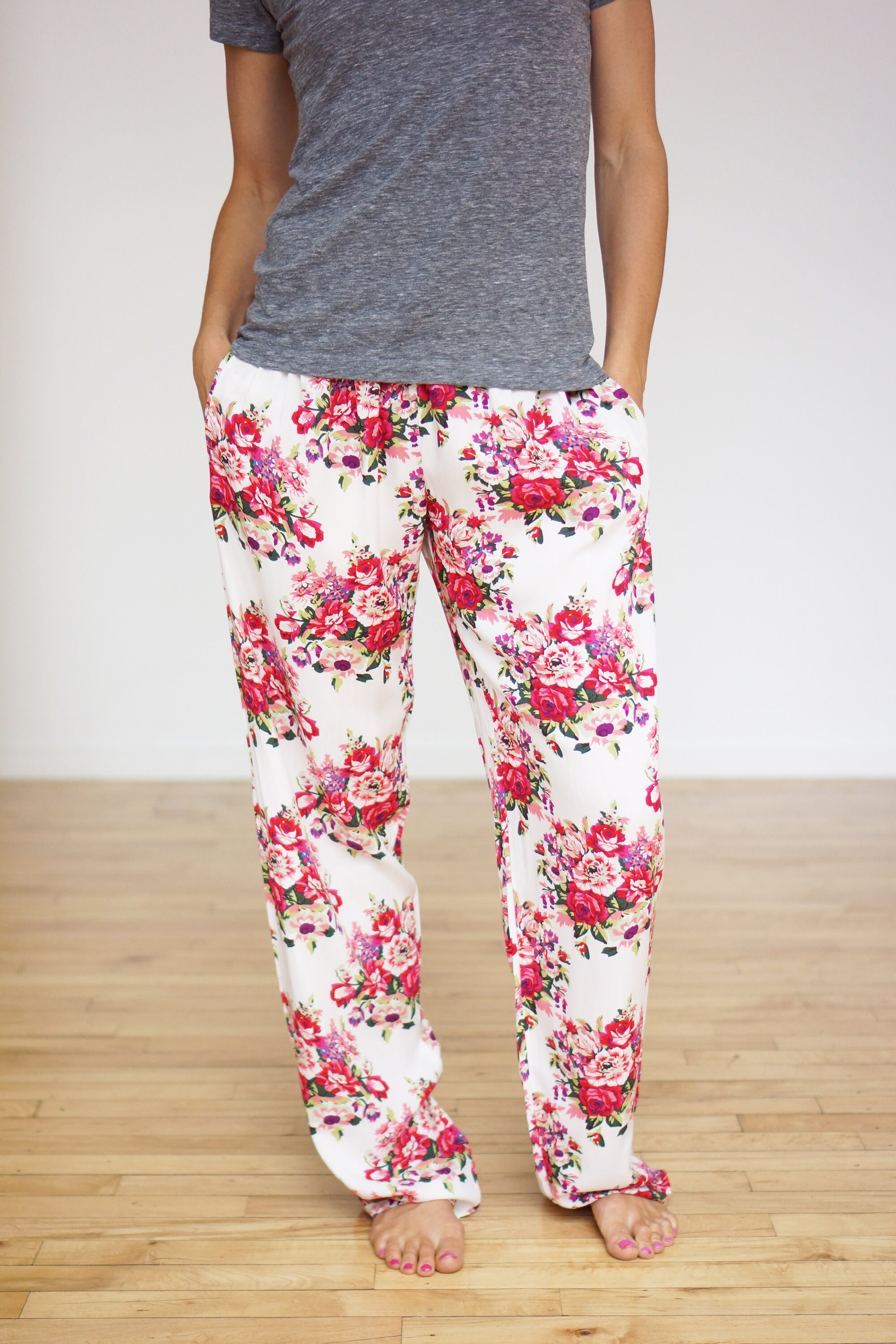 Floral Pajama Pants,lounge Pants,mommy and Me,postpartum Pants