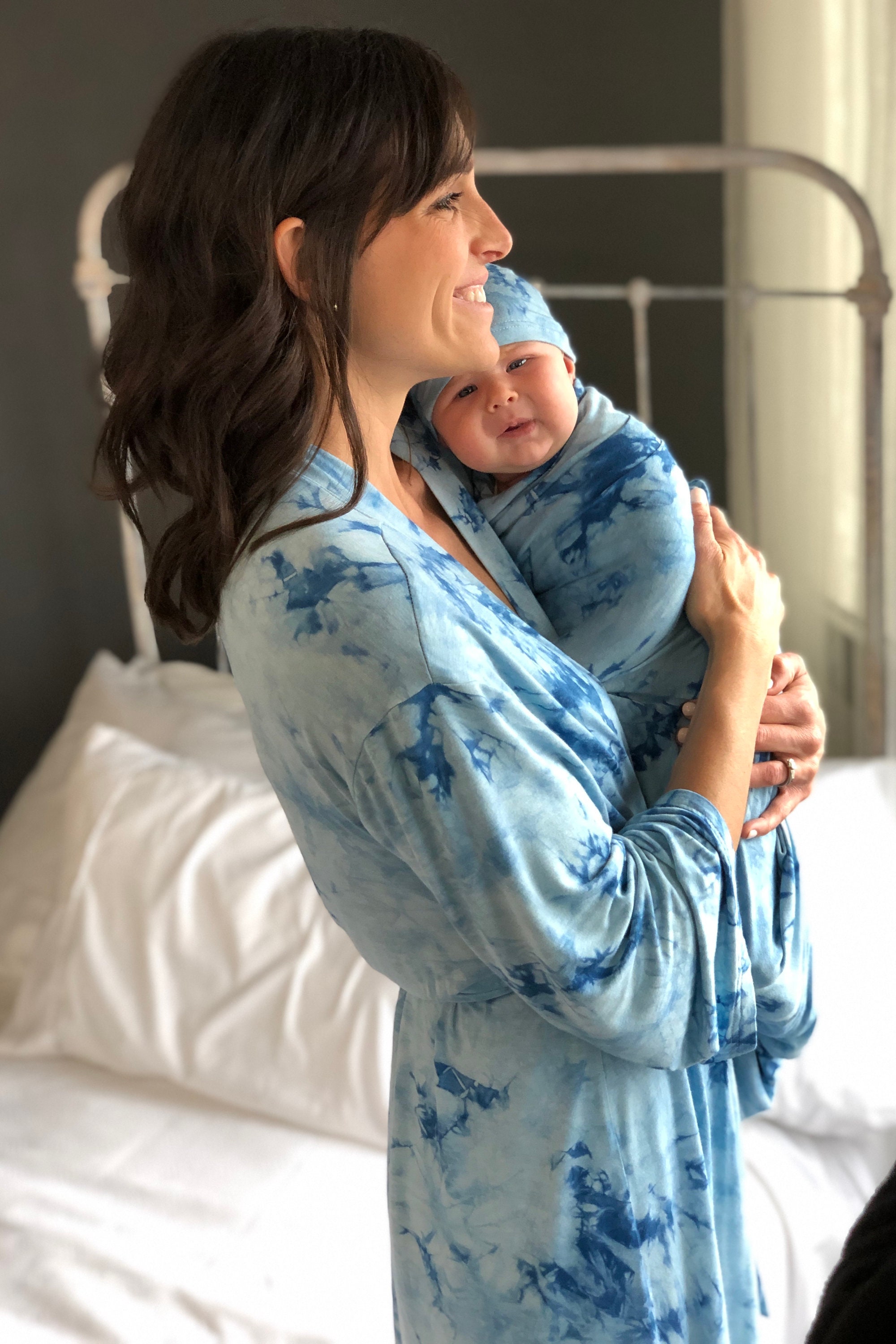 Matching Mommy & Me Hospital Robes | Matching mom, Baby girl pajamas, Baby  gown