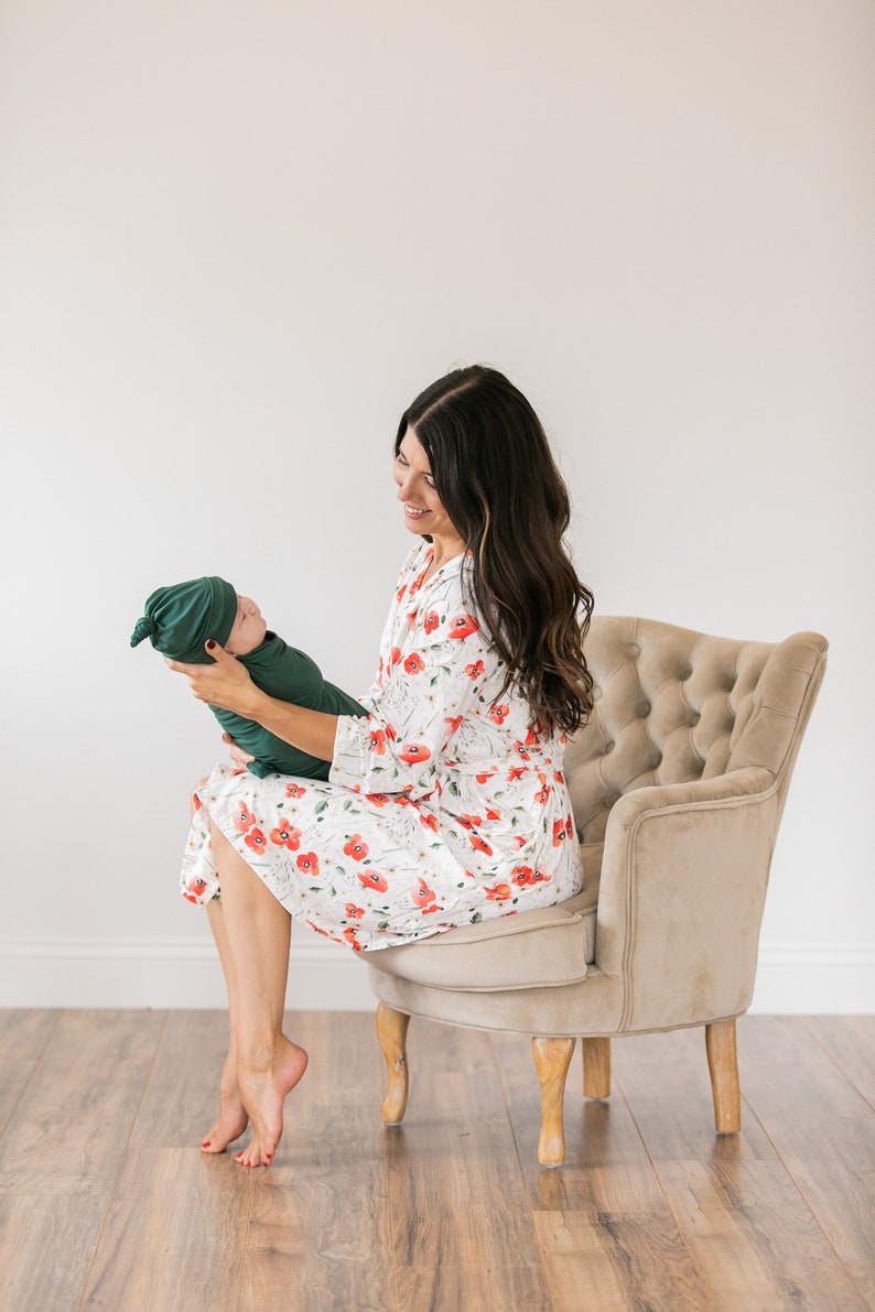 Robe and Swaddle Setmommy and Baby Matchinghospital Etsy