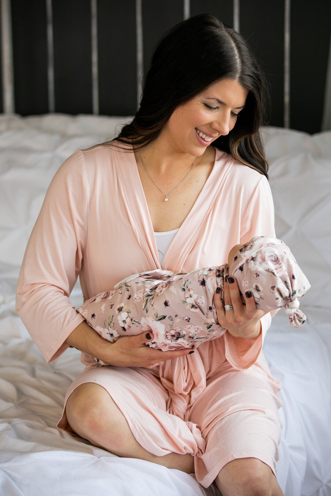 Matching Robe and Swaddle Set,hospital Set,hospital Robe,maternity Robe