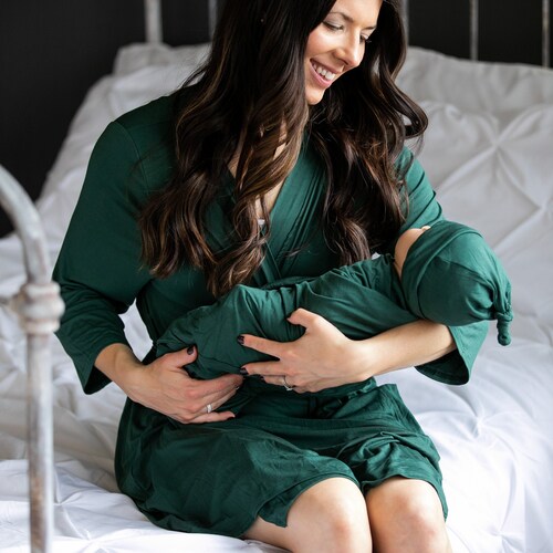 Maternity Robe and Swaddle Set Boy or Girl. Mommy and Me. Etsy