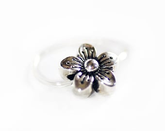 Flower toe ring, Stretch toe rings, Elastic ring, Invisible toe ring, Summer foot jewelry, Gifts for women, Teen girls, Beach jewelry