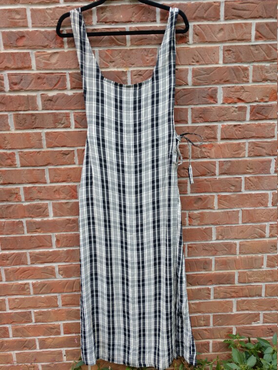 Vintage Plaid Overall Apron Dress | Tie Side | Got