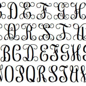 Ineinander greifende Monogramm Schrift .otf .ttf