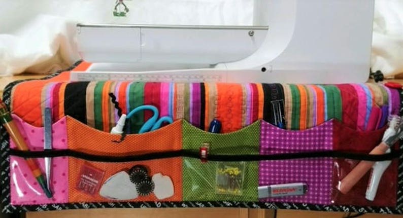 Sewing Machine Cozy Organizer Mat and Thread Catcher Duo