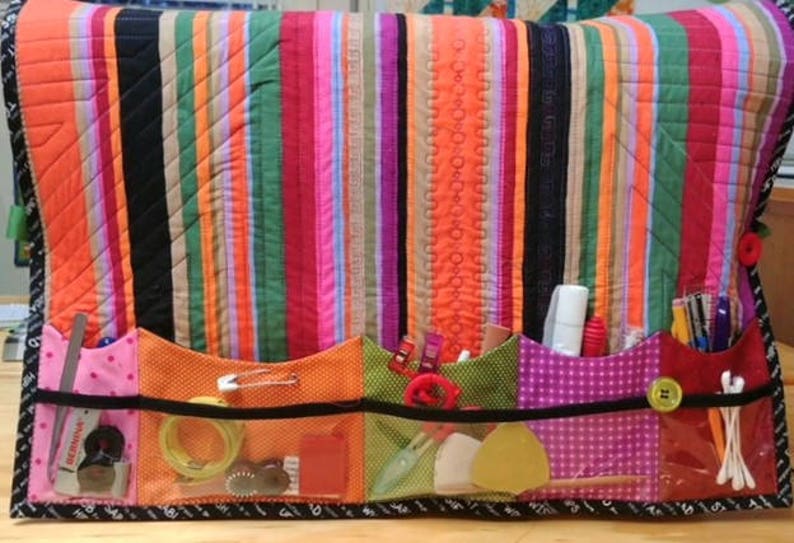 Sewing Machine Cozy Organizer Mat and Thread Catcher Duo