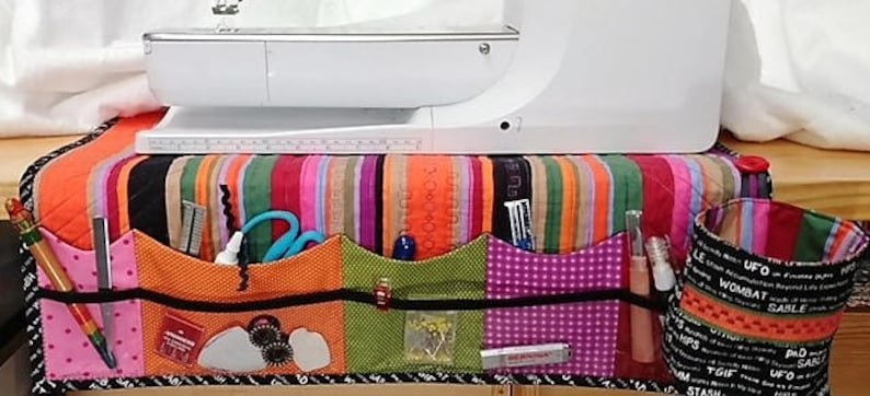 Sewing Machine Cozy Organizer Mat and Thread Catcher Duo