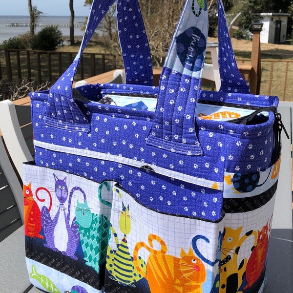 Tote Bag With Zipper Pattern Etsy