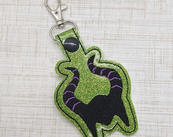 Evil Queen Keychain, Villian Keychain, Backpack keychain, Evil Queen Snap Tab, Malificent Inspired Keychain, Mistress of Evil Keychain