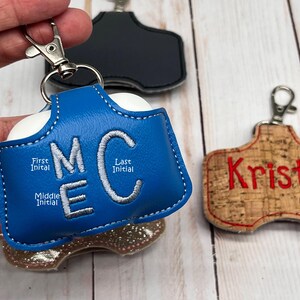 AirPods Case, AirPods Holder, AirPods Pro 2, AirPods Pro 3, Custom Case, Airpods Keychain, Personalized Airpods Holder, Monogram Holder image 2
