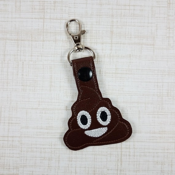 Poop Emoji Keychain, Poop Keychain, Poop Party Favor, Poop Stocking  Stuffer, Emoji Gift, Poop Gift, Snap Tab, Poop Key Fob, Bag Tag 