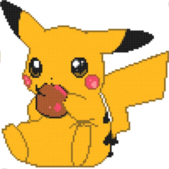 Cute Pikachu Pokemon Cross Stitch Patterns Dmc Pikachu Perler Beads