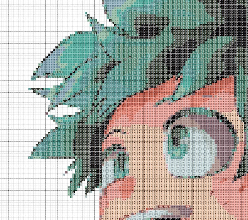 Izuku Midoriya from My Hero Academia Cross Stitch Pattern | Etsy