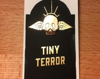 Tiny Terror enamel pin