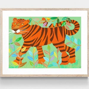Tiger Art Print: Kinderzimmer Dekor