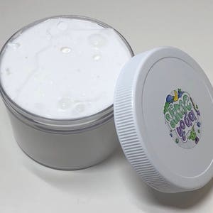 White Thick Base Slime (scented strawberry kiwi, 8 oz, not my thickie slime! read item description!)