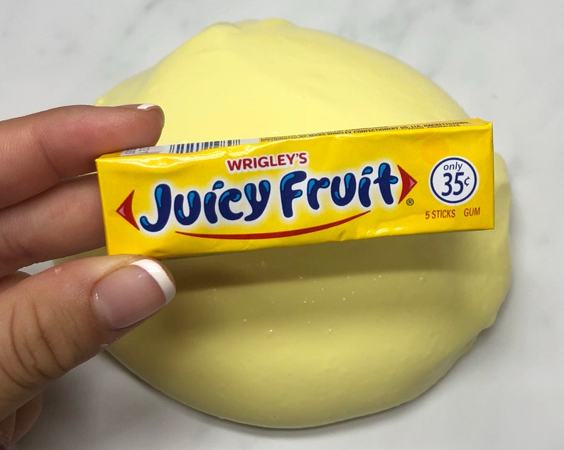 Juicy Fruit Gloss scented, slightly different than my thickie slimes, slime may shrink over time, read item description image 4