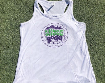 SlimeYoda White Tank Top