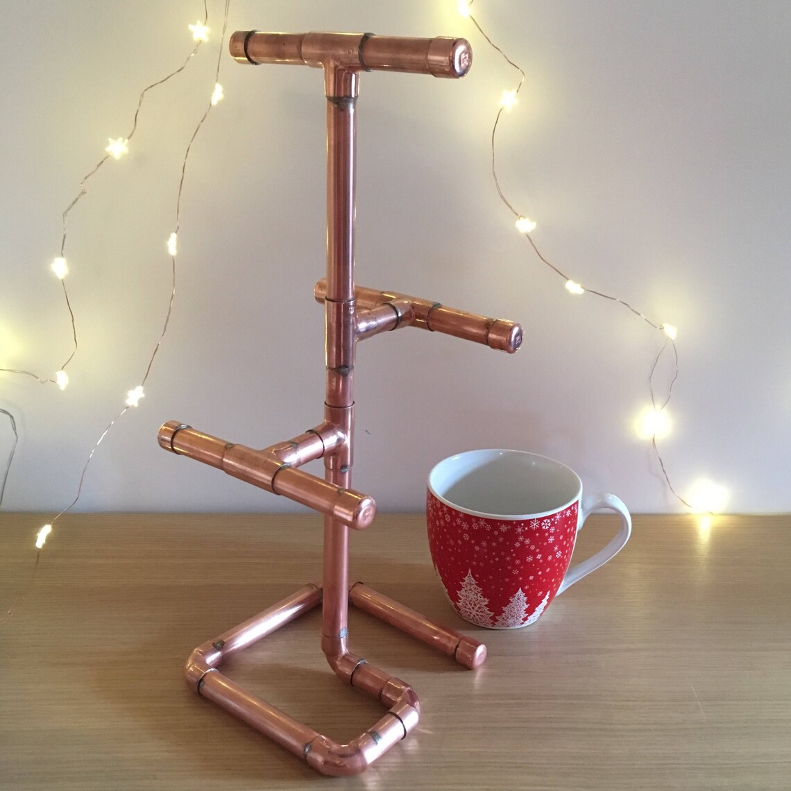 Copper mug tree mug rack cup holder industrial look Etsy