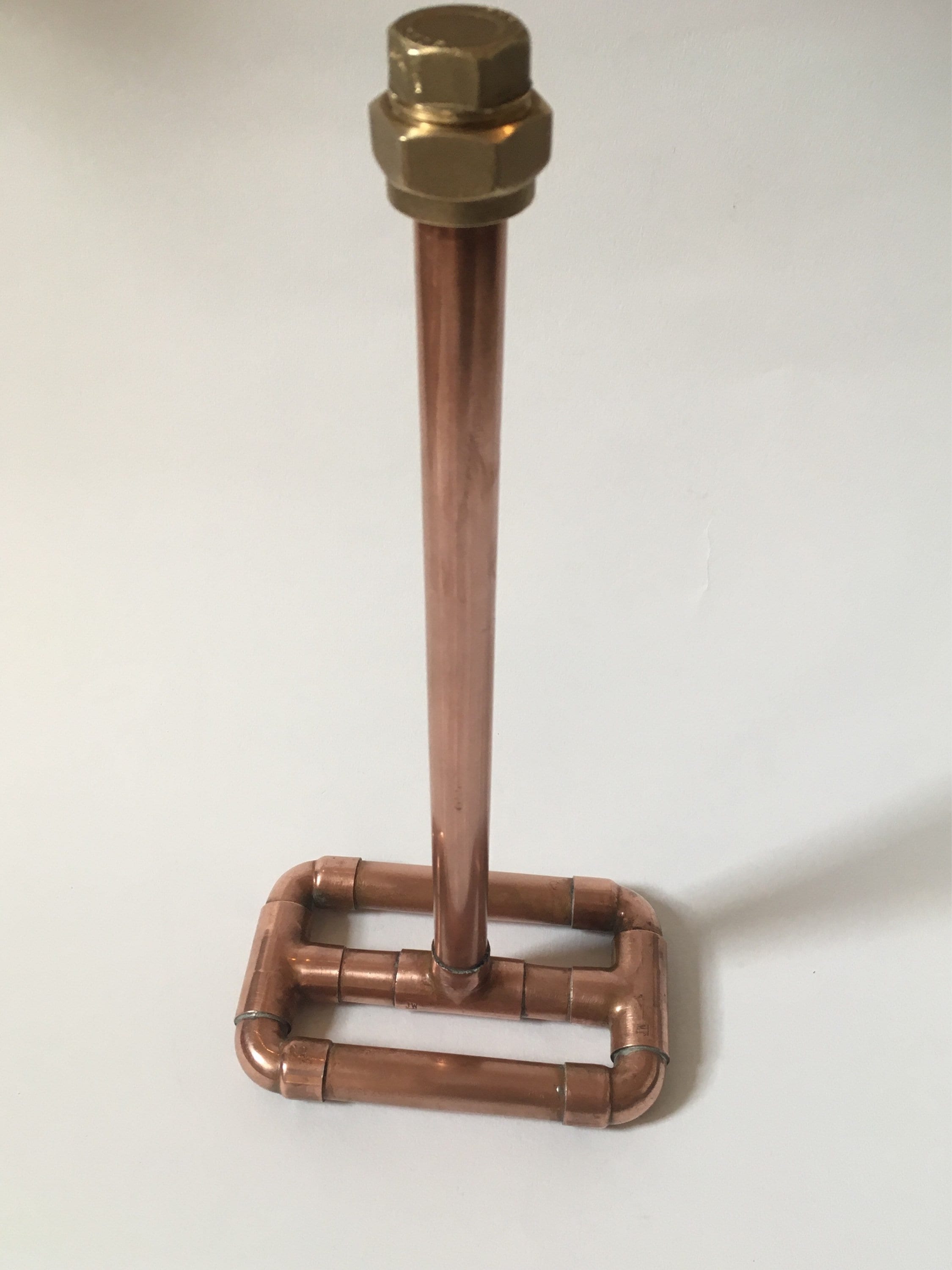 Copper kitchen roll holder free standing copper pipe rustic Etsy
