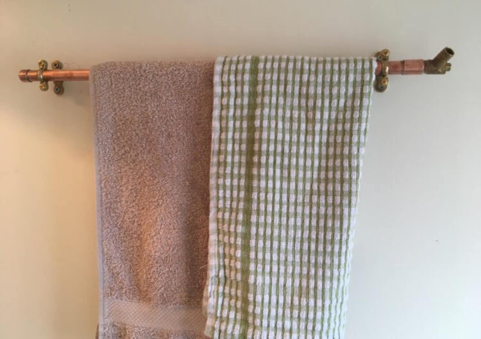 Copper rail 15mm copper pipe towel rail industrial kitchen Etsy