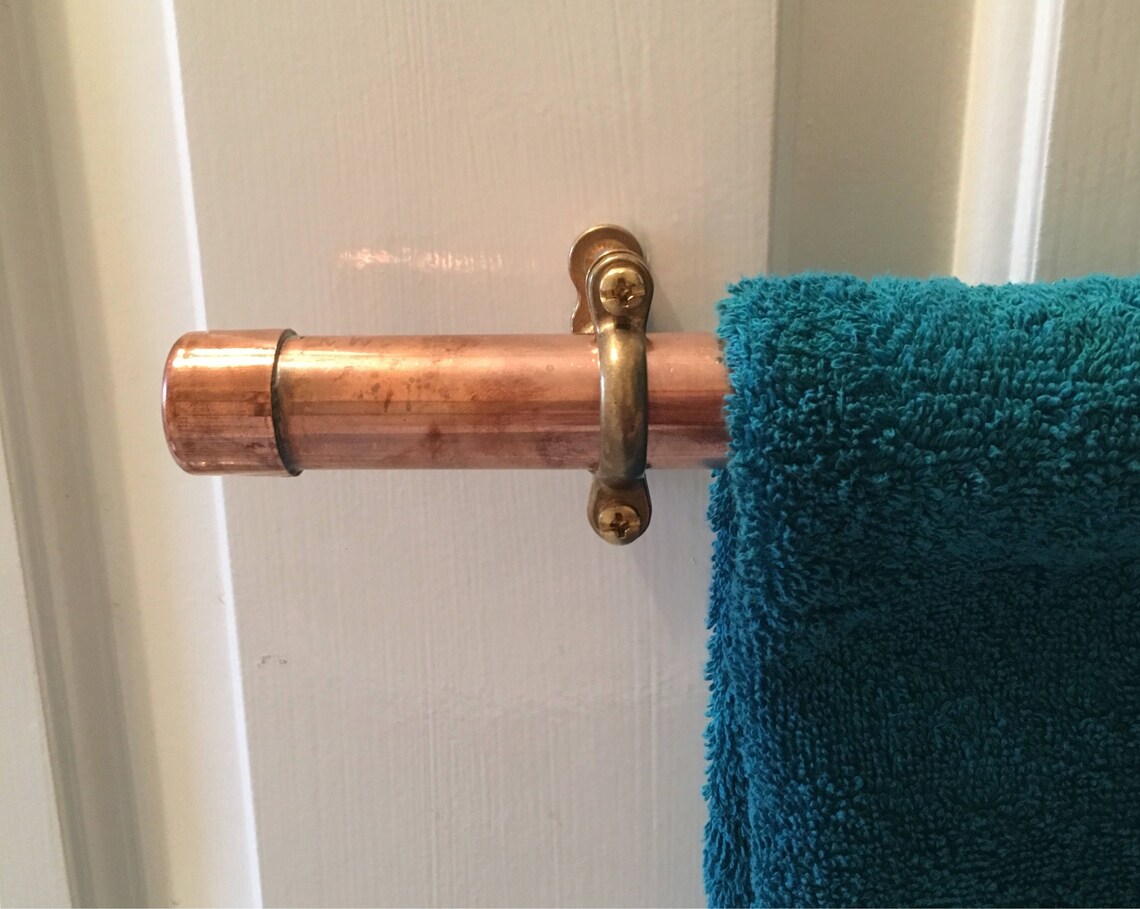 Copper rail 22mm copper pipe towel rail industrial kitchen Etsy