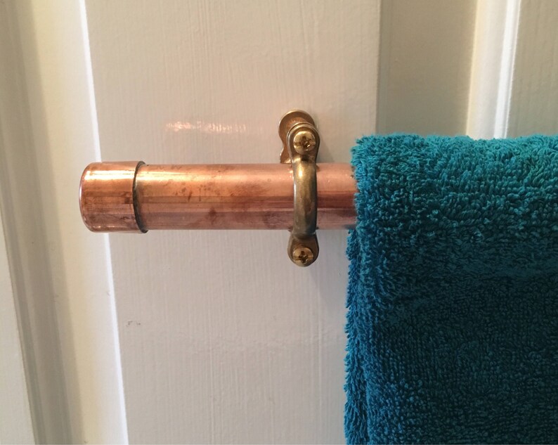 Copper rail 22mm copper pipe towel rail industrial kitchen Etsy
