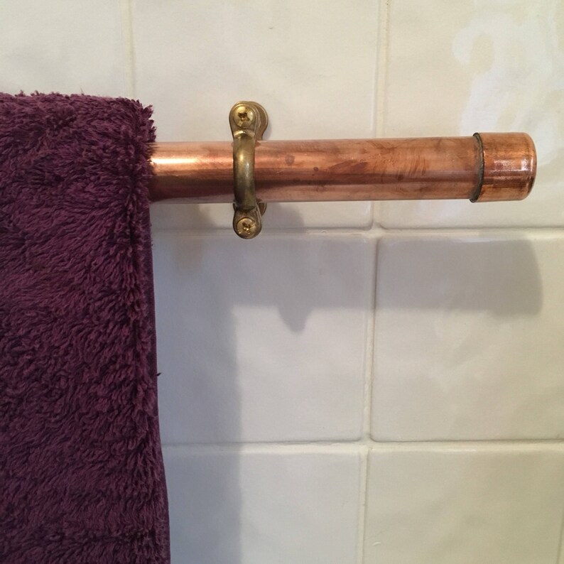 Copper rail 22mm copper pipe towel rail industrial kitchen Etsy