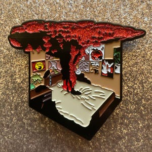 Blood Bed Enamel Pin