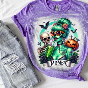 Bleached Mombie Skeleton T-Shirt: Funny Graphic Tee, Plus Size Available