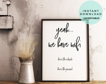 Funny Wifi Sign Etsy