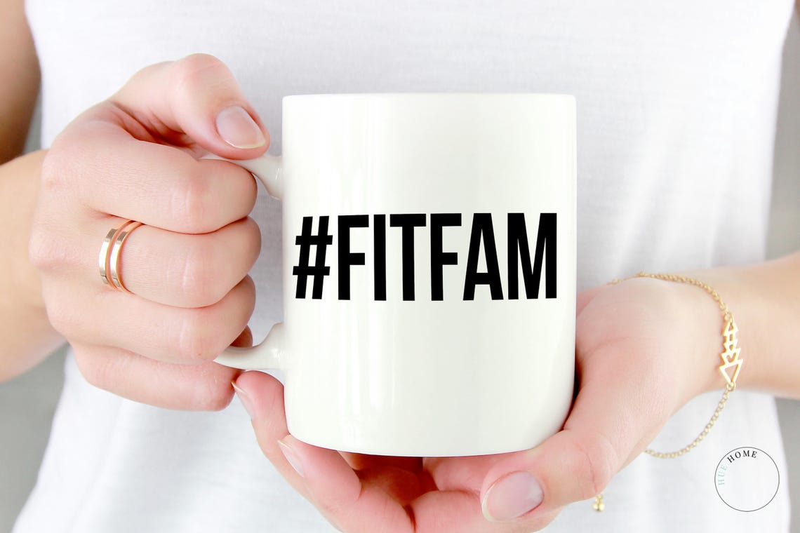 Fitfam Mug Fitfam Man Cave Decor Fitness Mug Workout Etsy