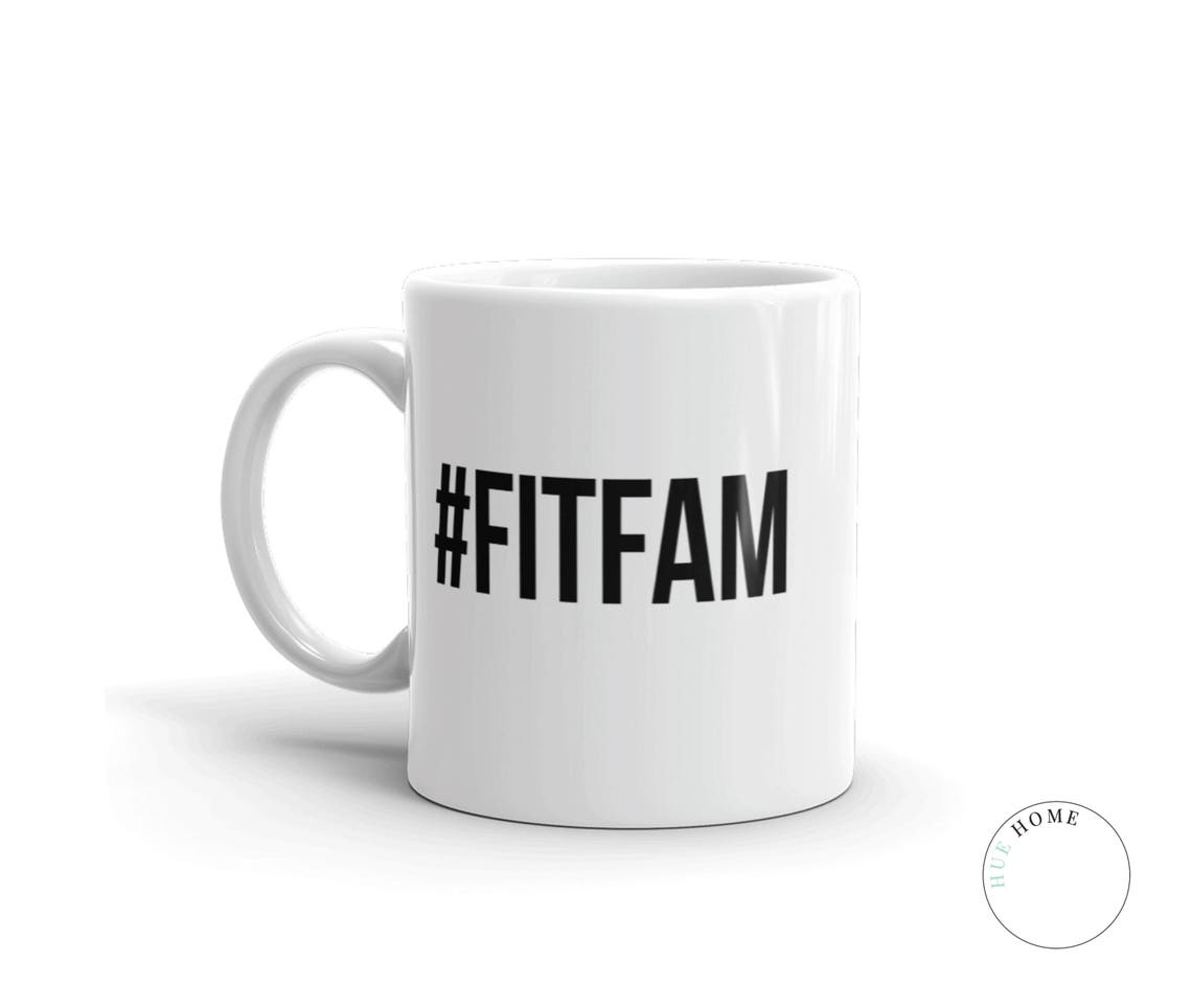 Fitfam Mug Fitfam Man Cave Decor Fitness Mug Workout Etsy