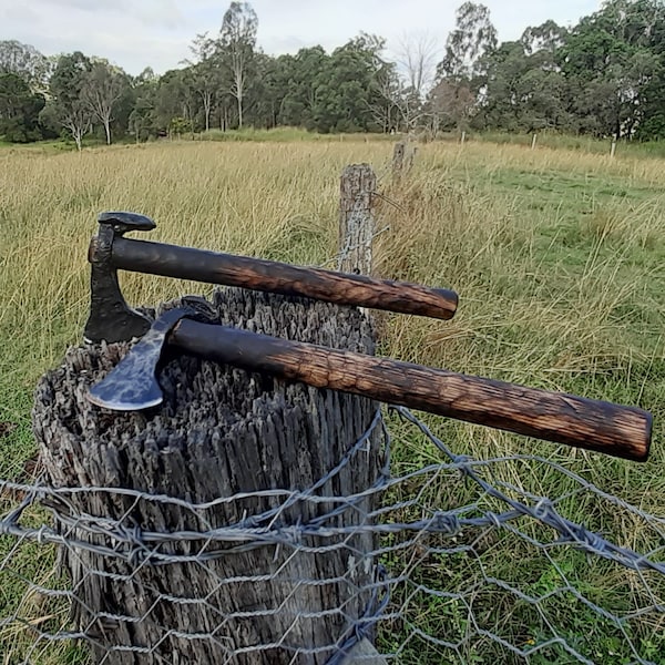 Hand Forged Rail Spike Axe