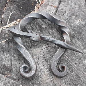 Hand Forged Cloak Pin / Shawl Clasp
