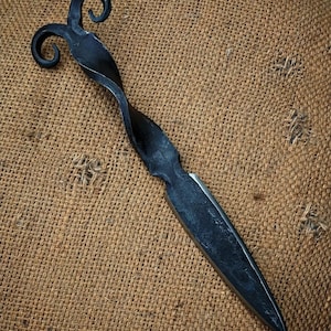 Hand Forged Athame: Rail Spike Ritual Knife