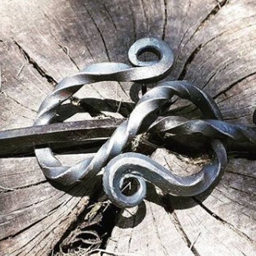 Silver Celtic Knot Metal Viking Filigree Hair Slide Stick Clip Etsy