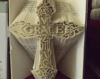 Amazing Grace Cross Book Folding Pattern