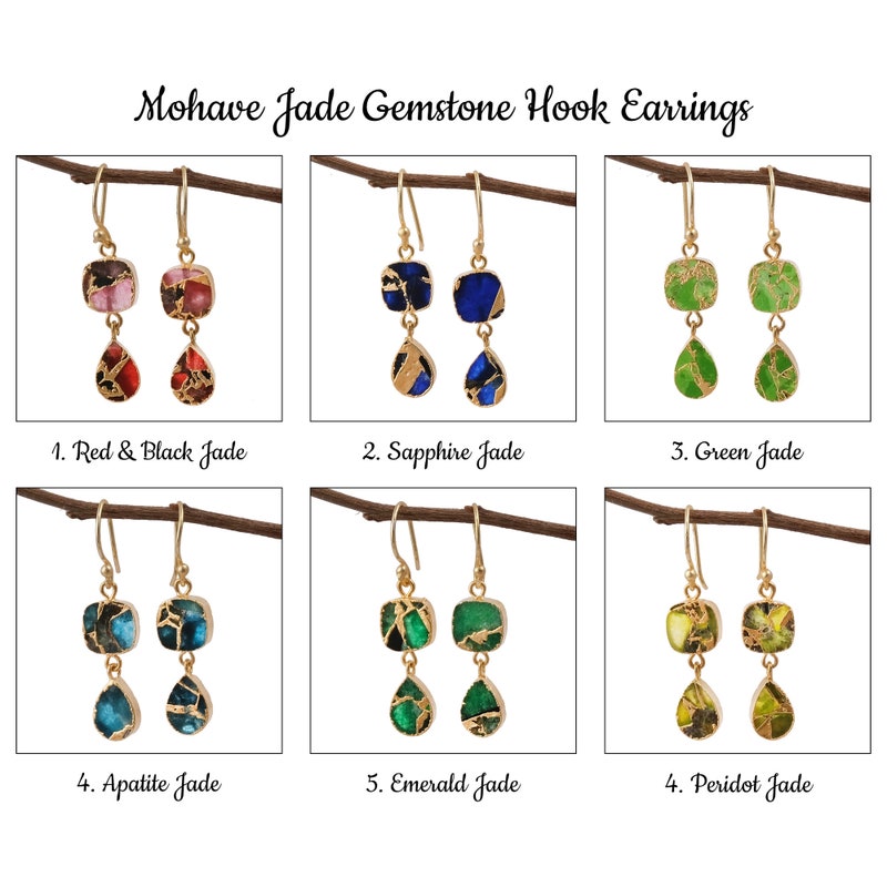 Rome Earrings in White Mojave Copper Turquoise main image 1