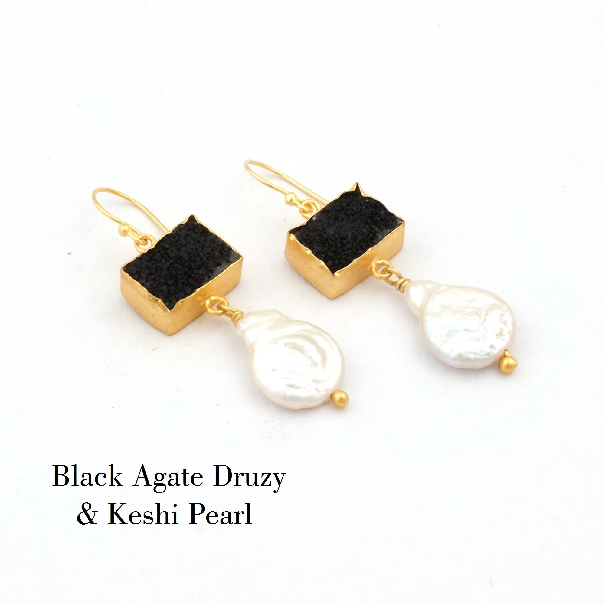 Fashion Women Druzy Earrings Natural Agate Geode Gold Plated Small Ear Stud Gift Fashion Women Druzy Earrings Natural Agate Geode Gold Plated Small Ear Stud Gift