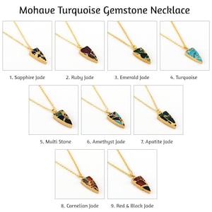Multi Mohave Türkis Edelstein Anhänger Halskette, Fancy Form Kupfer Jade Halskette, Handgemachte Kette Halskette, Frauen Schmuck Für Geschenk, EJ-2279