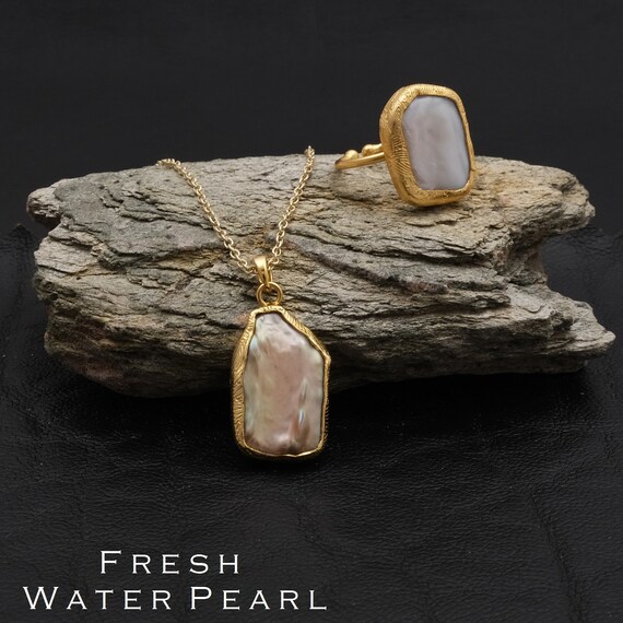 Ciondolo in oro bianco massiccio 18 carati con perla dei Mari del Sud dorata da 16 mm e diamanti VS, regalo unico, moderno, naturale, rotondo e ovale di Tahiti. - Italia