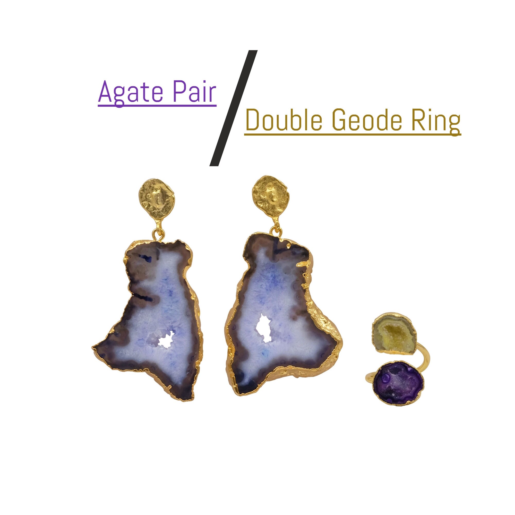 Fashion Women Druzy Earrings Natural Agate Geode Gold Plated Small Ear Stud Gift Fashion Women Druzy Earrings Natural Agate Geode Gold Plated Small Ear Stud Gift