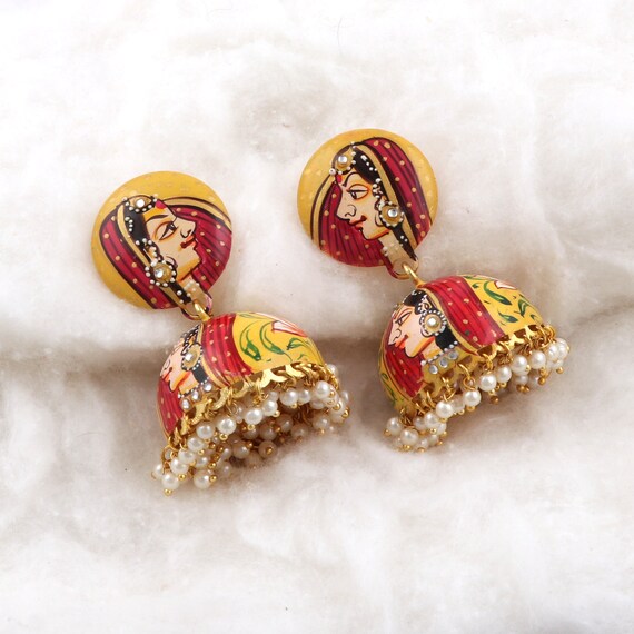 Meena jhumka cheap