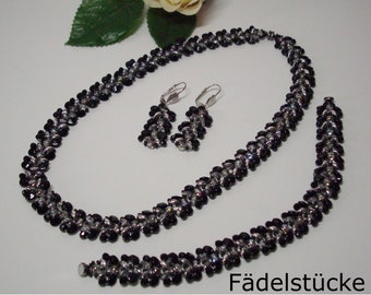 Elegant set of glass beads-handmade