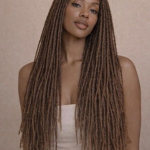 Sister Loc human hair full hd lace wig  (mico locs )