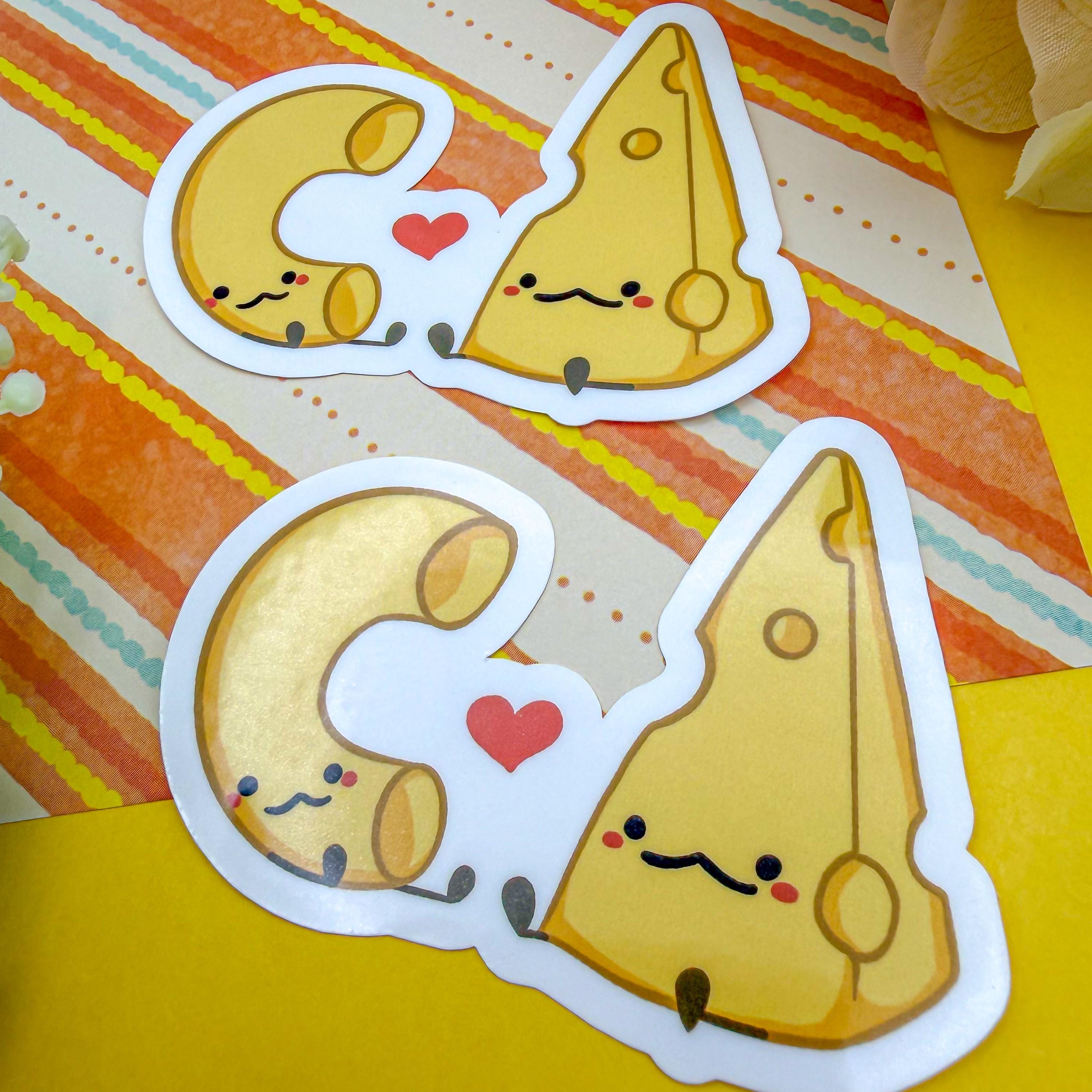 Macaroni & Cheese Friendship Sticker | Bbfs Food Sticker - Etsy