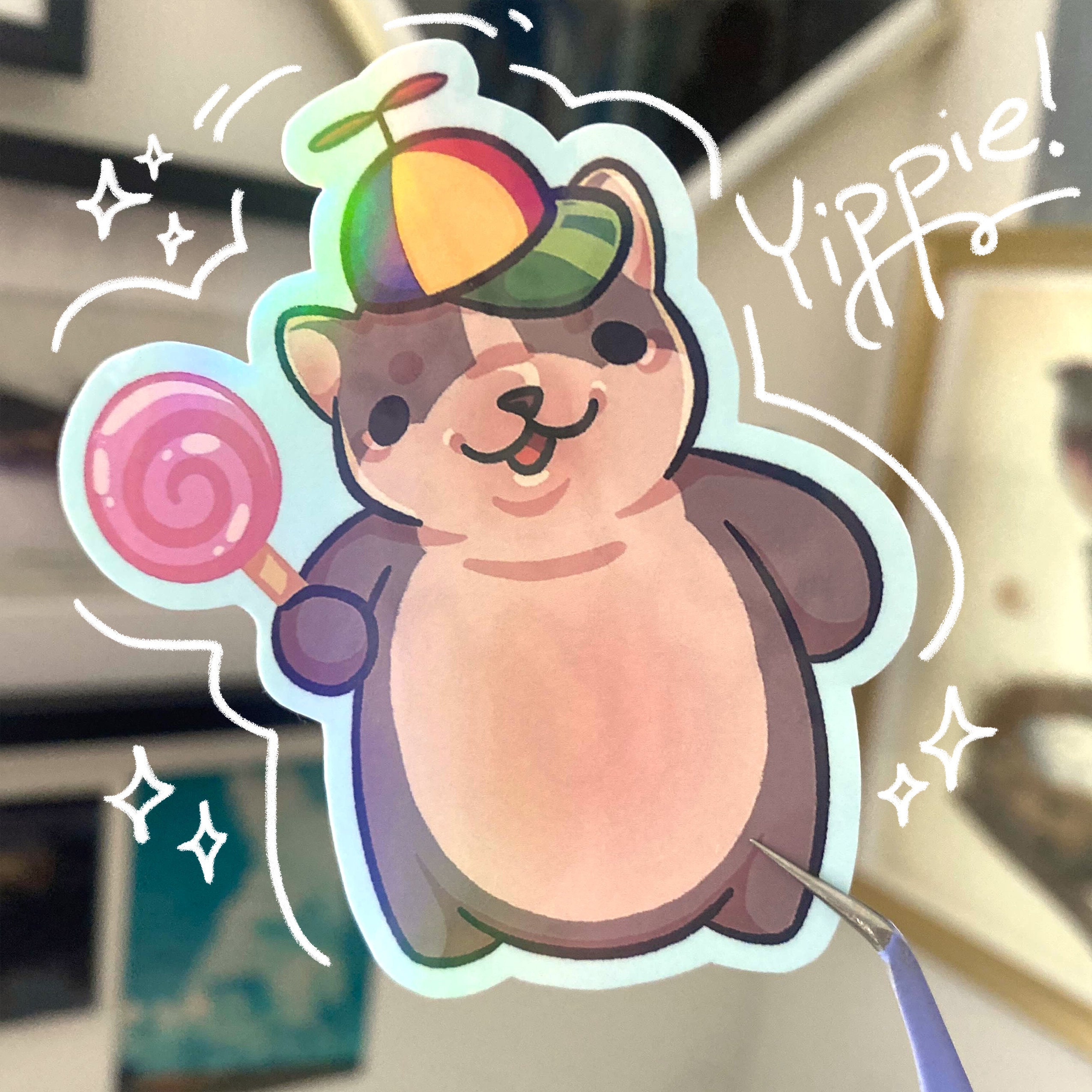 Pibble Puppy Meme Vinyl Sticker | Geeble Puppy Sticker | Cute French ...