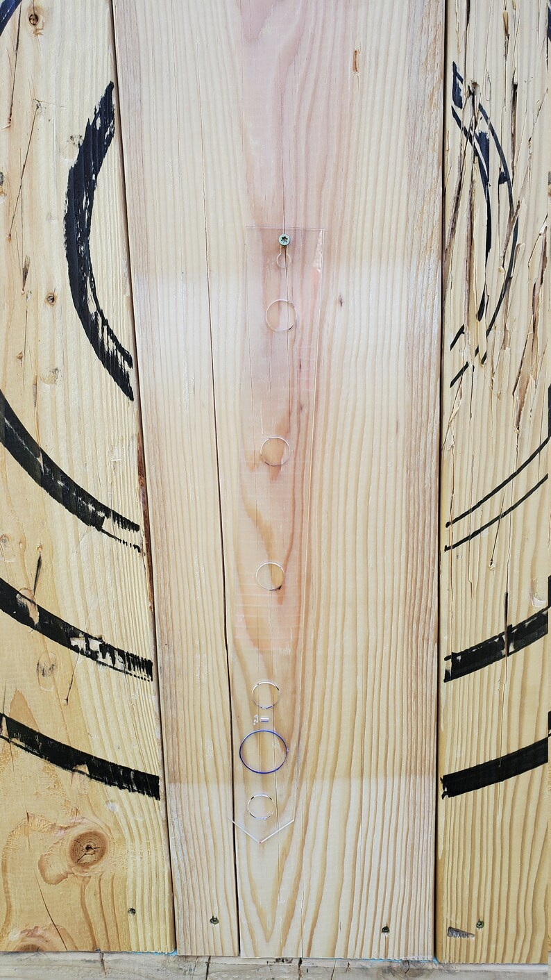Axe Throwing Target Board Stencil 3 Marker Set Optional Etsy